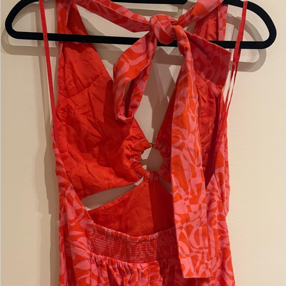 FREE PEOPLE Kira Jumpsuit Cherry Combo Size XS - Picture 6 of 8